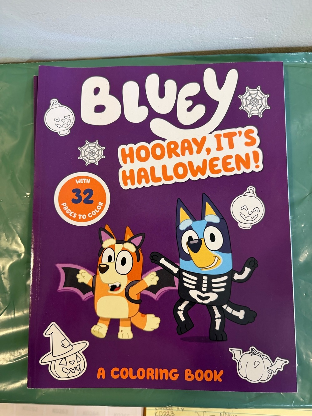 4 Pack of Bluey Hooray, It's Halloween Coloring Books